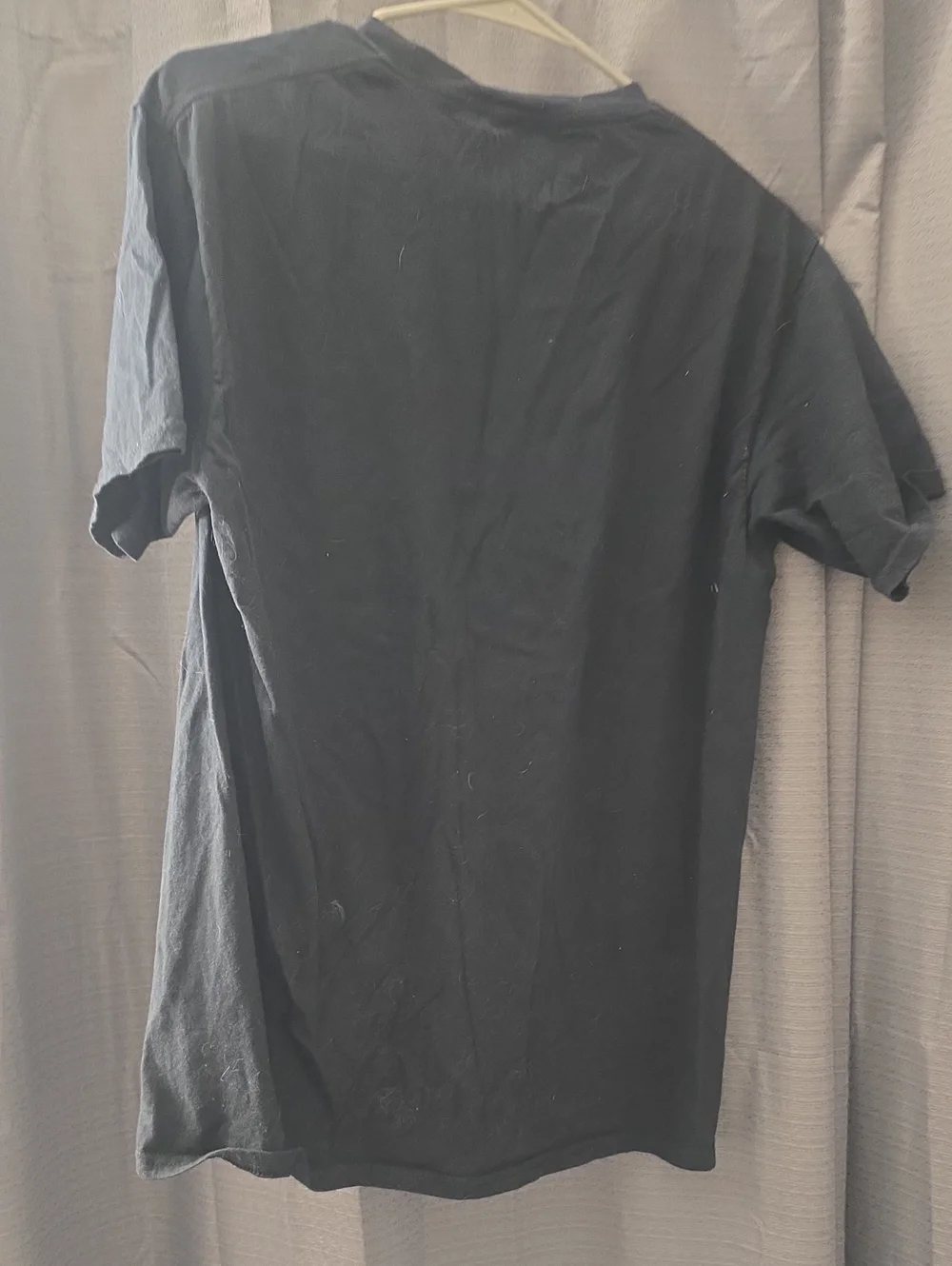 WWE Black Tee with Silver and Red Logo